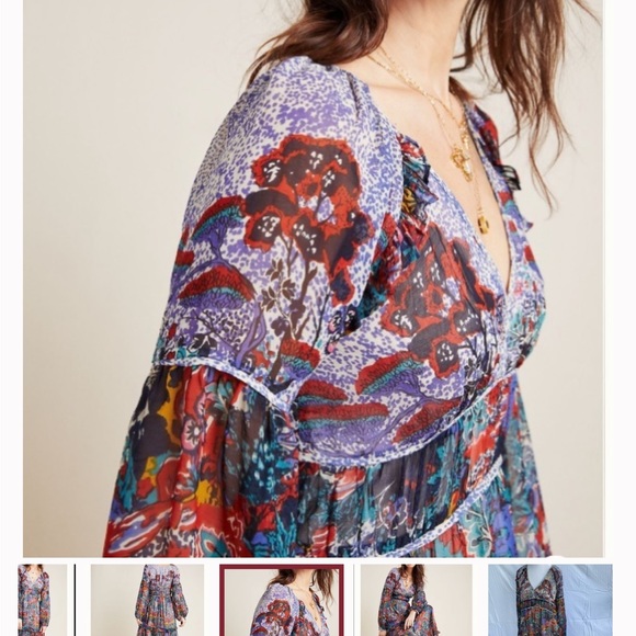 Anthropologie Maeve Annabella Paisley Maxi Dress - Picture 2 of 9
